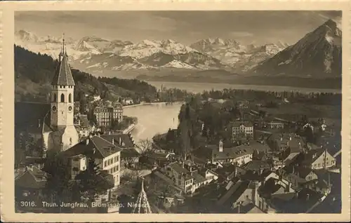 Thun Jungfrau Bluemlisalp Niese / Thun /Bz. Thun