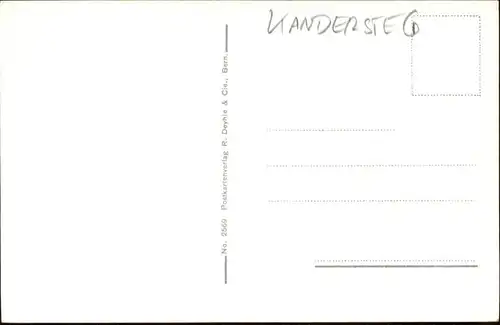 Kandersteg BE [Handschriftlich] Dorfwirtshaus Baeren Reichenbach
 / Kandersteg /Bz. Frutigen