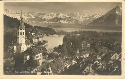 Thun Jungfrau Bluemlisalp Niesen Kirche  / Thun /Bz. Thun