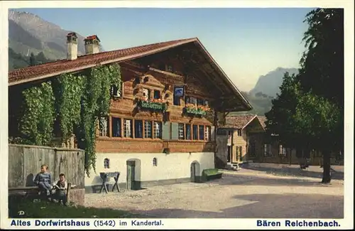 Kandersteg BE Dorfwirtshaus Baeren Reichenbach / Kandersteg /Bz. Frutigen