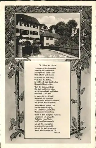 Hirsau Kloster Ulme Gedicht Uhland / Calw /Calw LKR