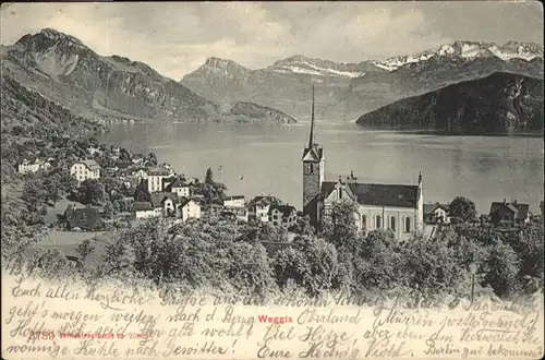 Weggis LU Kirche  / Weggis /Bz. Luzern