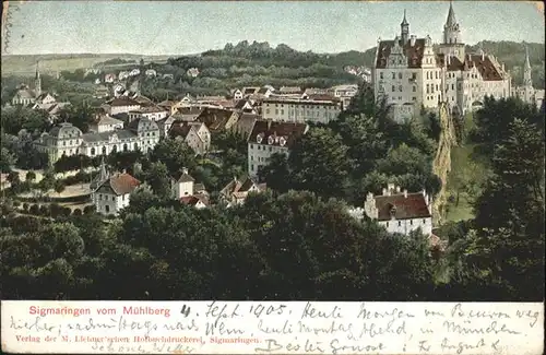 Sigmaringen vom Muehlberg / Sigmaringen /Sigmaringen LKR