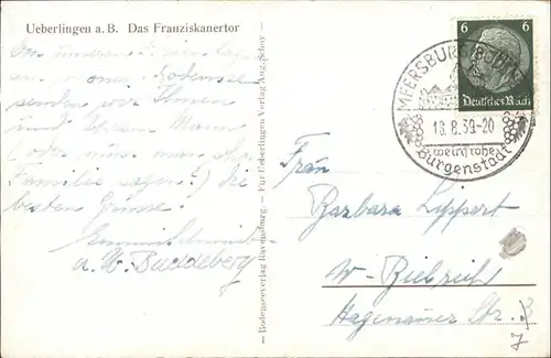 ueberlingen Bodensee Franziskanertor / ueberlingen /Bodenseekreis LKR