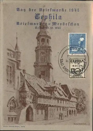 Celle Niedersachsen Tag der Briefmarke 1947 / Celle /Celle LKR