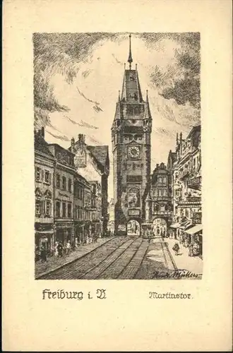Freiburg Breisgau Martinstor / Freiburg im Breisgau /Breisgau-Hochschwarzwald LKR