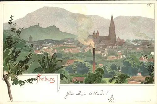 Freiburg Breisgau Totalansicht / Freiburg im Breisgau /Breisgau-Hochschwarzwald LKR