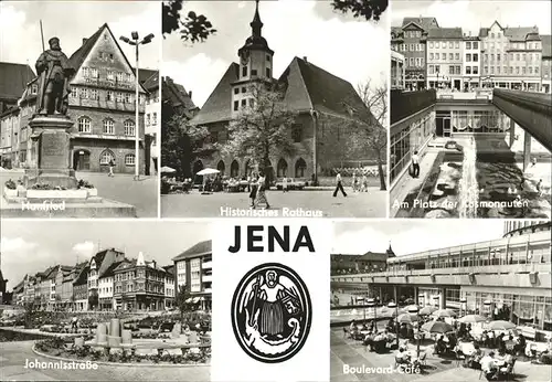 Jena Rathaus Hanfried Johannisstrasse Boulevard Cafe / Jena /Jena Stadtkreis