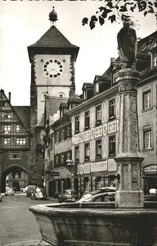 Freiburg Breisgau Schwabentor Oberlindenbrunnen / Freiburg im Breisgau /Breisgau-Hochschwarzwald LKR