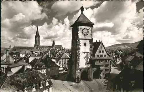 Freiburg Breisgau Muenster Schwabentor / Freiburg im Breisgau /Breisgau-Hochschwarzwald LKR