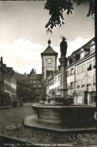 Freiburg Breisgau Oberlinden Brunnen Schwabentor / Freiburg im Breisgau /Breisgau-Hochschwarzwald LKR