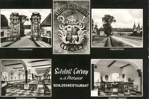 Hoexter Weser Schloss Corvey Schlossrestaurant  / Hoexter /Hoexter LKR