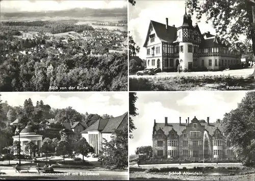 Bad Liebenstein Postamt Brunnentempel Badehaus Schloss Altenstein / Bad Liebenstein /Wartburgkreis LKR