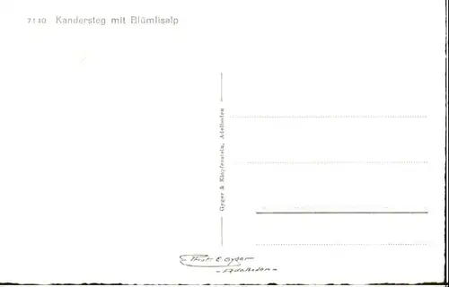 Kandersteg BE Kandersteg Bluemslialp * / Kandersteg /Bz. Frutigen