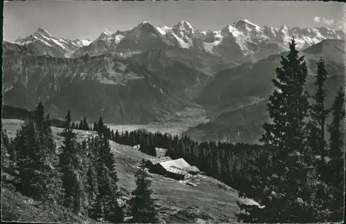 Beatenberg Beatenberg Schreckhorn Fisteraarhorn Eiger Moench Jungfrau * / Beatenberg /Bz. Interlaken