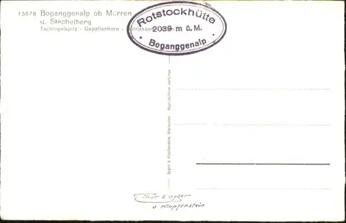 Muerren BE Muerren Boganggenalp Stechelberg * / Muerren /Bz. Interlaken