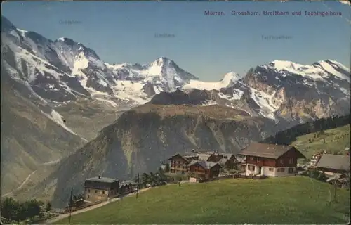 Muerren BE Muerren Grosshorn Breithorn Tschingelhorn x / Muerren /Bz. Interlaken