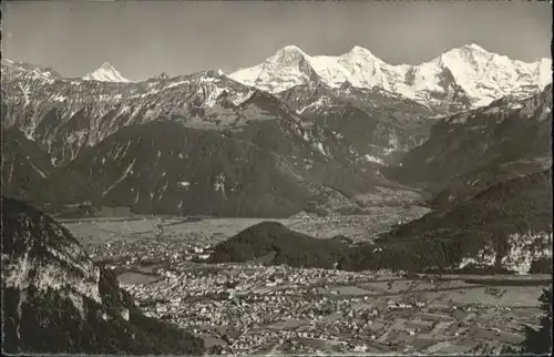 Interlaken BE Interlaken Schreckhorn Eiger Moench Jungfrau * / Interlaken /Bz. Interlaken