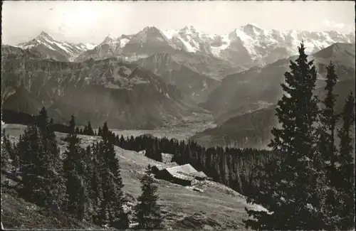 Beatenberg Beatenberg Schreckhorn Finsteraarhorn Eiger Moench Jungfrau x / Beatenberg /Bz. Interlaken