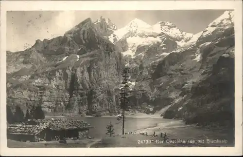 Kandersteg BE Kandersteg [Stempelabschlag] Oeschinensee Bluemlisalp x / Kandersteg /Bz. Frutigen