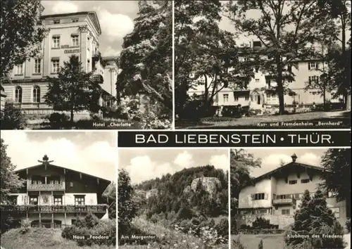 Bad Liebenstein Bad Liebenstein Hotel Charlotte Fremdenheim Bernhard Morgentor Haus Feodora x / Bad Liebenstein /Wartburgkreis LKR