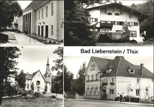 Bad Liebenstein Bad Liebenstein Kurtheater Schweizerhaus Kirche Gasthof Einnahme x / Bad Liebenstein /Wartburgkreis LKR
