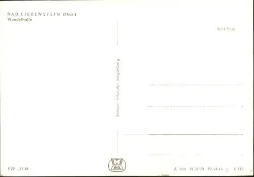 Bad Liebenstein Bad Liebenstein Wandelhalle * / Bad Liebenstein /Wartburgkreis LKR