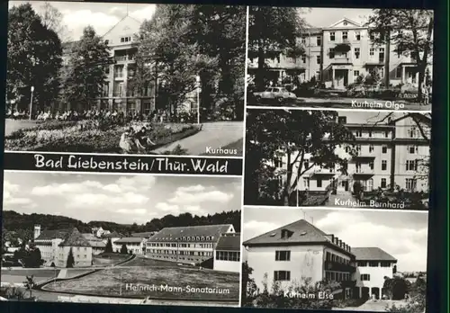 Bad Liebenstein Bad Liebenstein Kurhaus Olga Kurheim Bernhard Heinrich Mann Sanatorium  * / Bad Liebenstein /Wartburgkreis LKR