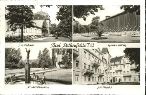 Bad Rothenfelde Bad Rothenfelde Badehaus Gradierwerk Kinderbrunnen Kurhaus  x / Bad Rothenfelde /Osnabrueck LKR