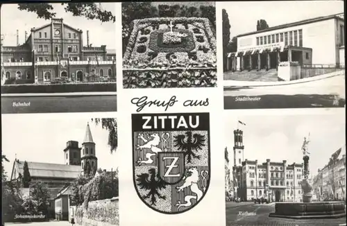 Zittau Zittau Wappen Bahnhof Johanniskirche Theater Rathaus x / Zittau /Goerlitz LKR