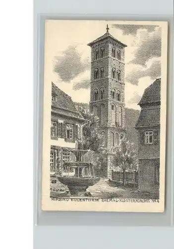 Hirsau Hirsau Eulenturm Klosterkirche Kuenstler J. Luz * / Calw /Calw LKR