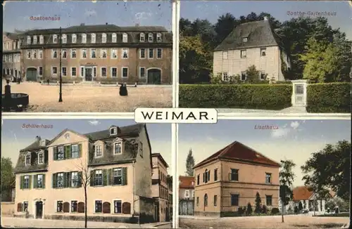 Weimar Thueringen Weimar Goethehaus Goethegartenhaus Schillerhaus Liszthaus x / Weimar /Weimar Stadtkreis
