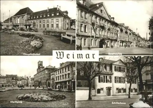Weimar Thueringen Weimar Hauptbahnhof Goetheplatz Marktplatz Schillerhaus x / Weimar /Weimar Stadtkreis