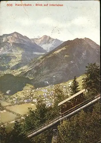 hw00821 Interlaken BE Haroarbahn Kategorie. Interlaken Alte Ansichtskarten