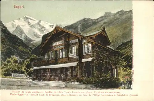 hw01258 Interlaken BE Export Kategorie. Interlaken Alte Ansichtskarten