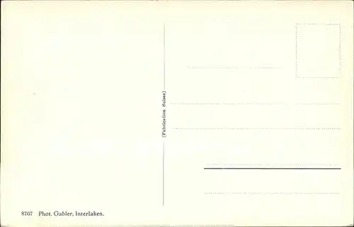 hw01620 Interlaken BE Heimwehfluh Bahn Eiger Moench Jungfrau Kategorie. Interlaken Alte Ansichtskarten