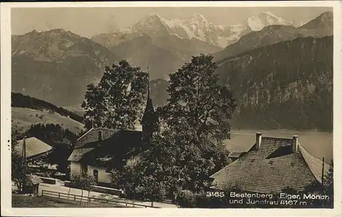 Beatenberg Eiger Moench Jungfrau Kat. Beatenberg