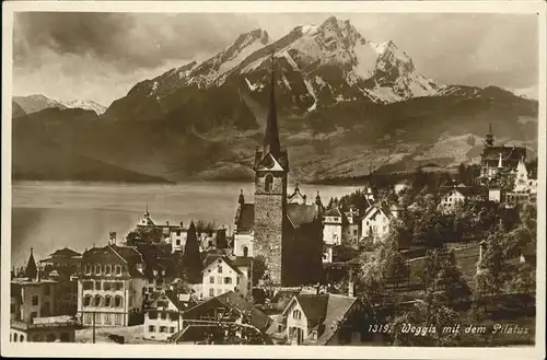 hw02113 Weggis LU Pilatus Kategorie. Weggis Alte Ansichtskarten