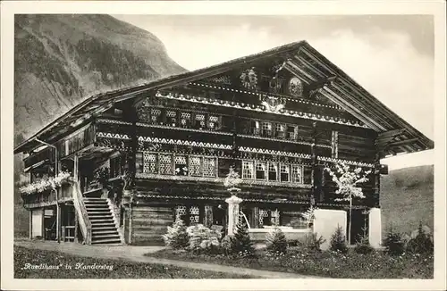 hw02152 Kandersteg BE Ruedishaus Kategorie. Kandersteg Alte Ansichtskarten