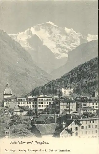 hw02295 Interlaken BE Jungfrau Kategorie. Interlaken Alte Ansichtskarten