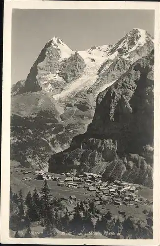 hw02474 Muerren BE Eiger Moench Kategorie. Muerren Alte Ansichtskarten