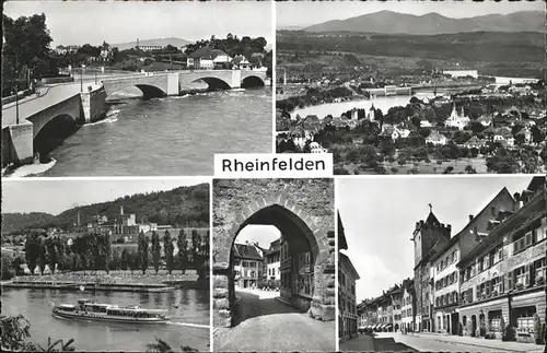 Rheinfelden AG Schiff Bruecke Kat. Rheinfelden