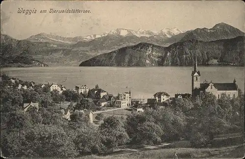 hw03705 Weggis LU Vierwaldstaettersee Kategorie. Weggis Alte Ansichtskarten