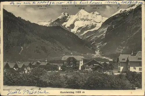 hw04017 Kandersteg BE  Kategorie. Kandersteg Alte Ansichtskarten