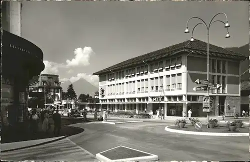 hw04089 Interlaken BE neues Postgebaeude Kategorie. Interlaken Alte Ansichtskarten