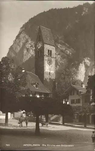 hw04265 Interlaken BE Kirche, Unterseen Kategorie. Interlaken Alte Ansichtskarten