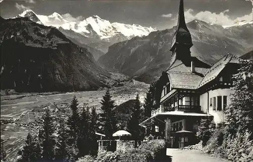 hw12196 Interlaken BE Hotel Restaurant Harder Kulm Kategorie. Interlaken Alte Ansichtskarten