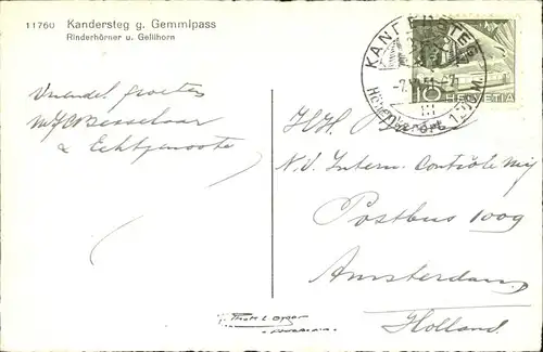 hw12224 Kandersteg BE Gemmipass  Kategorie. Kandersteg Alte Ansichtskarten