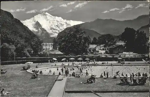 hw12291 Interlaken BE Strandbad Jungfrau Kategorie. Interlaken Alte Ansichtskarten