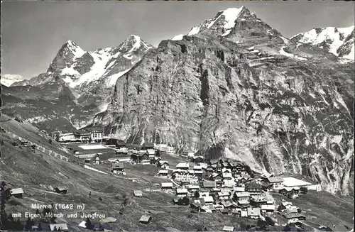 hw12295 Muerren BE Eiger Moench Jungfrau  Kategorie. Muerren Alte Ansichtskarten
